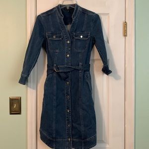 White House Black Market Denim Dress